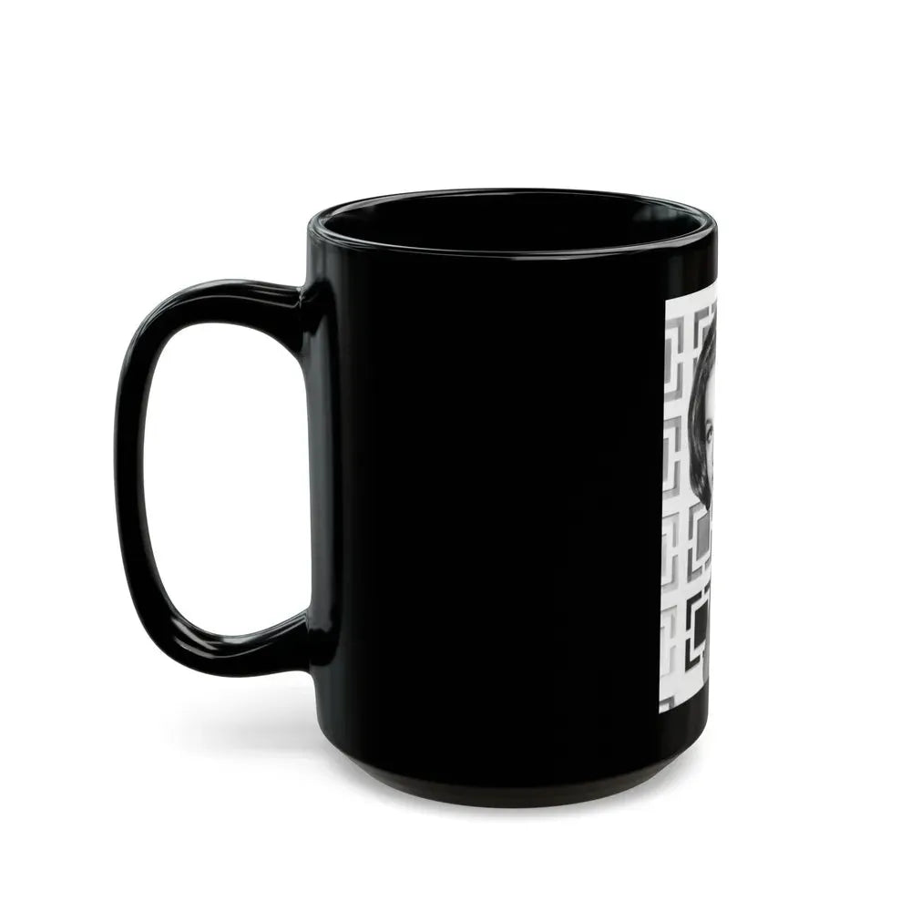 Julie Newmar #257 (Vintage Female Icon) Black Coffee Mug - Go Mug Yourself
