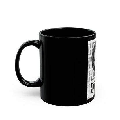 Julie Newmar #257 (Vintage Female Icon) Black Coffee Mug-Go Mug Yourself