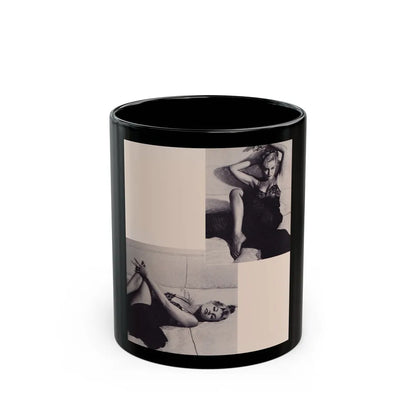 Julie Newmar #264 (Vintage Female Icon) Black Coffee Mug-11oz-Go Mug Yourself