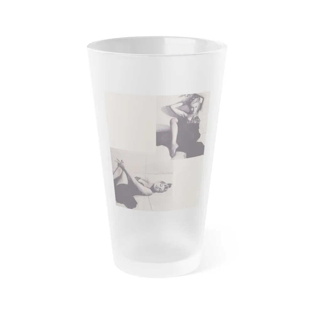 Julie Newmar #264 (Vintage Female Icon) Frosted Pint Glass 16oz-16oz-Frosted-Go Mug Yourself