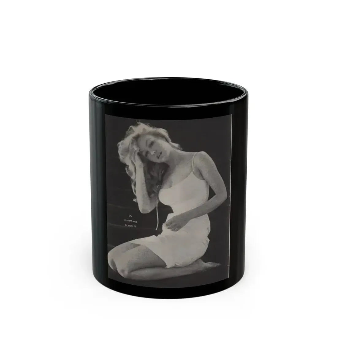 Julie Newmar #266 (Vintage Female Icon) Black Coffee Mug 11oz - Go Mug Yourself