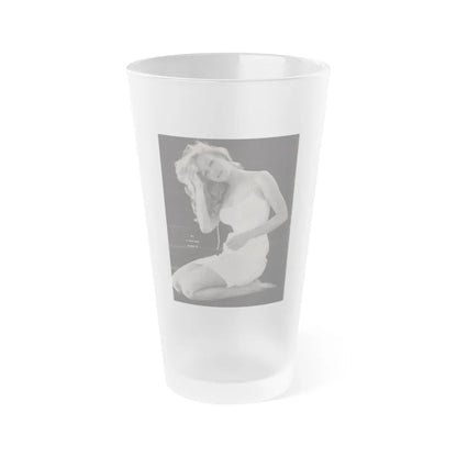 Julie Newmar #266 (Vintage Female Icon) Frosted Pint Glass 16oz-16oz-Frosted-Go Mug Yourself