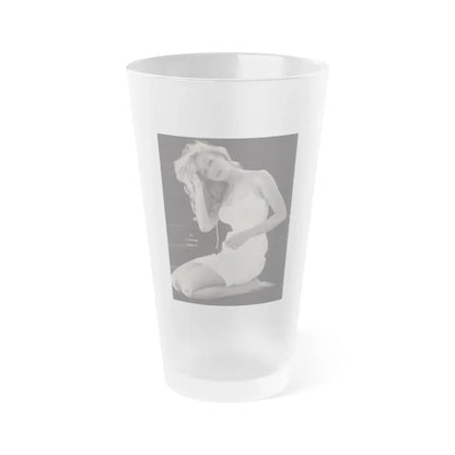 Julie Newmar #266 (Vintage Female Icon) Frosted Pint Glass 16oz 16oz Frosted - Go Mug Yourself