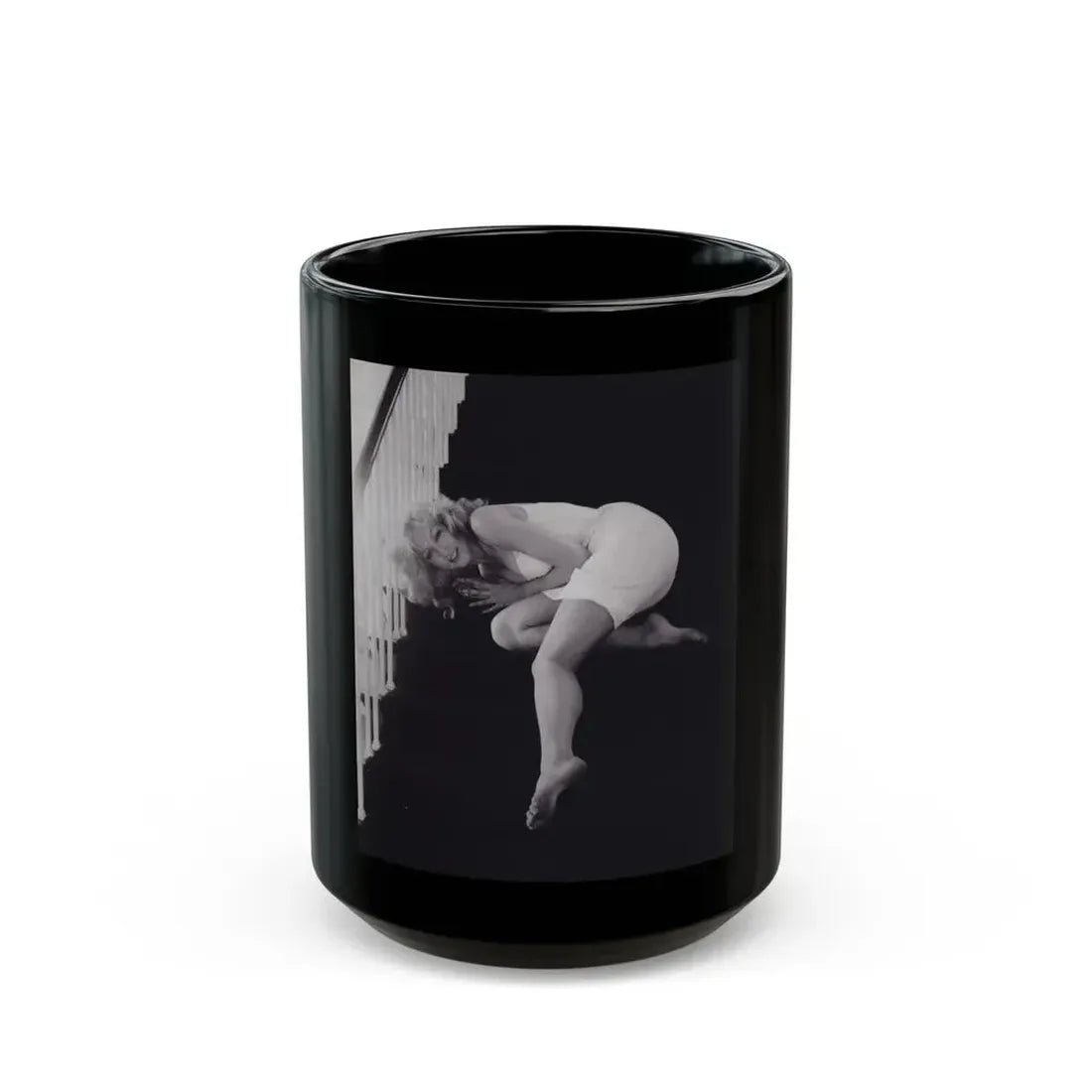 Julie Newmar #267 (Vintage Female Icon) Black Coffee Mug 15oz - Go Mug Yourself