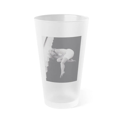 Julie Newmar #267 (Vintage Female Icon) Frosted Pint Glass 16oz-16oz-Frosted-Go Mug Yourself