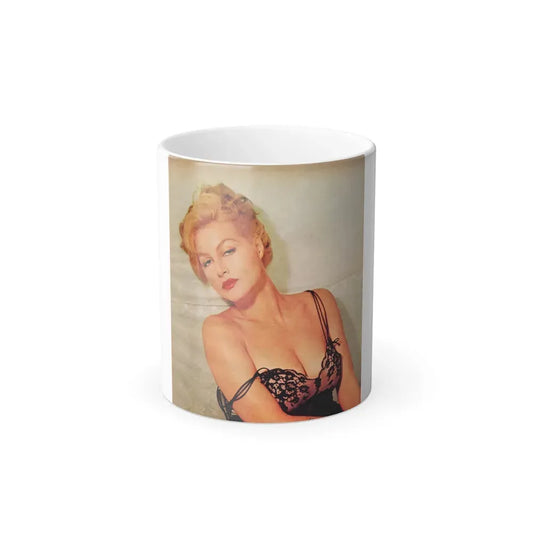 Julie Newmar #275 (Vintage Female Icon) Color Changing Coffee Mug 11oz - Go Mug Yourself