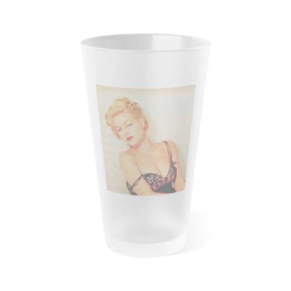 Julie Newmar #275 (Vintage Female Icon) Frosted Pint Glass 16oz-16oz-Frosted-Go Mug Yourself