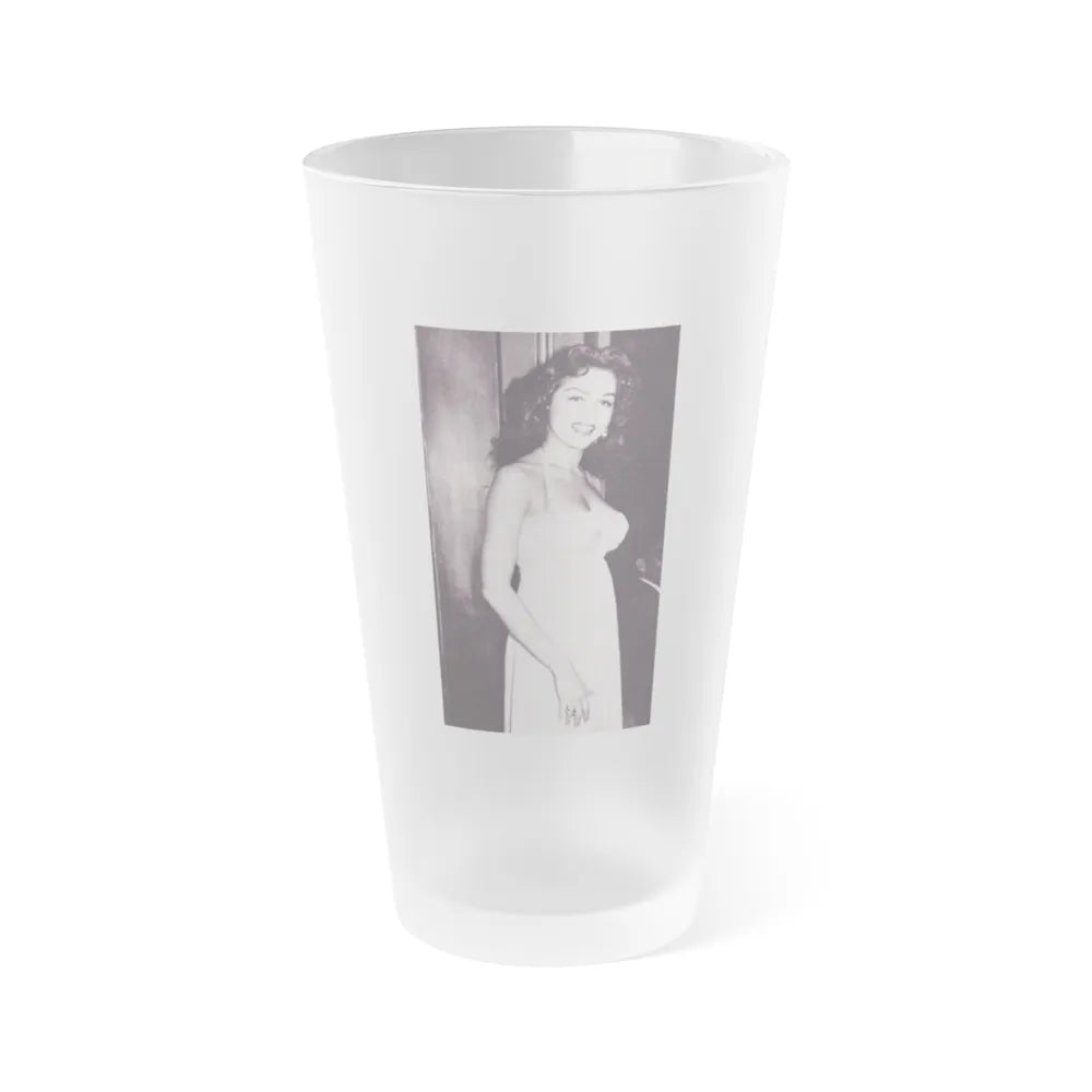 Julie Newmar #279 (Vintage Female Icon) Frosted Pint Glass 16oz-16oz-Frosted-Go Mug Yourself