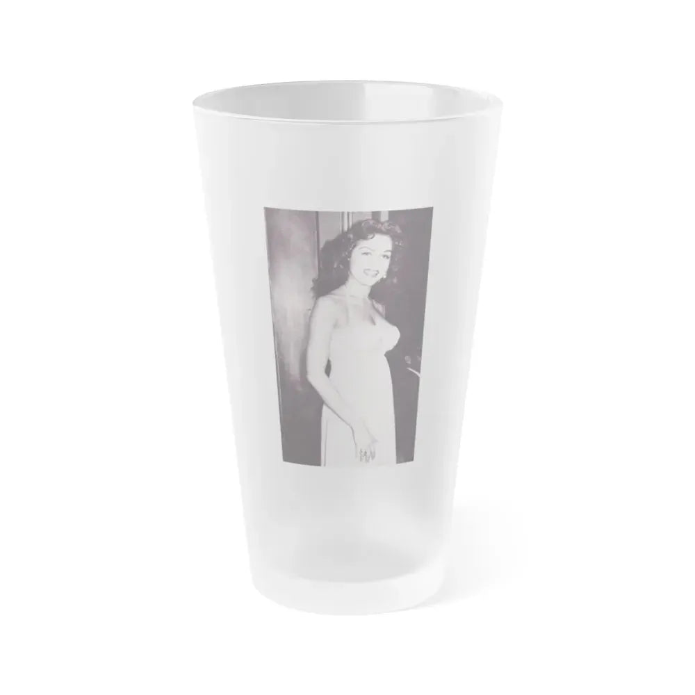 Julie Newmar #279 (Vintage Female Icon) Frosted Pint Glass 16oz 16oz Frosted - Go Mug Yourself