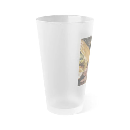 Julie Newmar #283 - Topless (Vintage Female Icon) Frosted Pint Glass 16oz-Go Mug Yourself