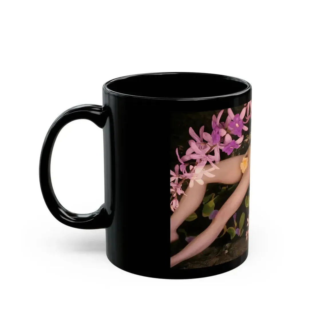 Julie Newmar #284 - Topless (Vintage Female Icon) Black Coffee Mug - Go Mug Yourself