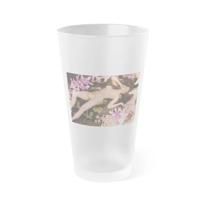 Julie Newmar #284 - Topless (Vintage Female Icon) Frosted Pint Glass 16oz-16oz-Frosted-Go Mug Yourself