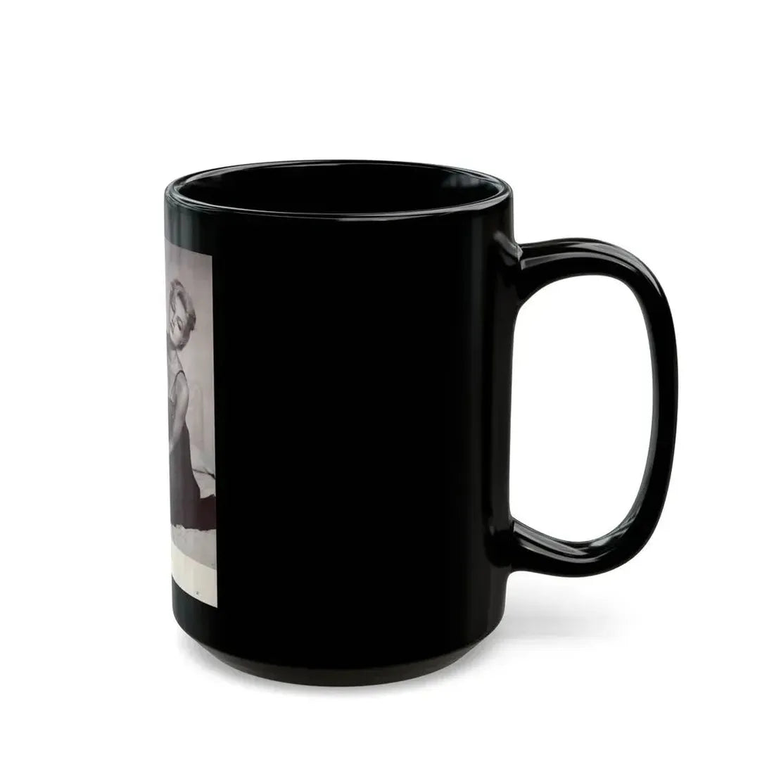 Julie Newmar #288 (Vintage Female Icon) Black Coffee Mug - Go Mug Yourself