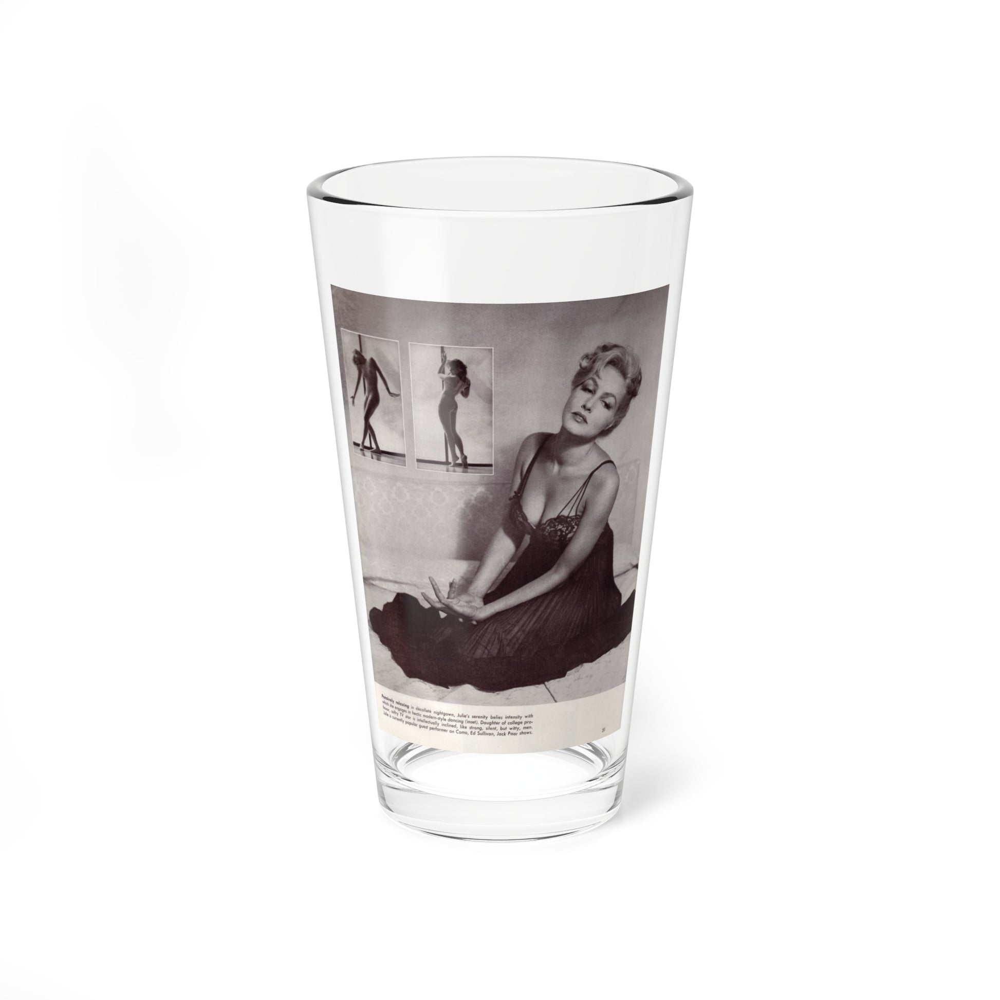 Julie Newmar #288 (Vintage Female Icon) Pint Glass 16oz-16oz-Go Mug Yourself