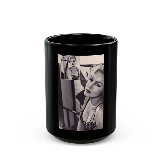 Julie Newmar #292 (Vintage Female Icon) Black Coffee Mug 15oz - Go Mug Yourself