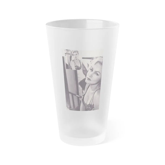 Julie Newmar #292 (Vintage Female Icon) Frosted Pint Glass 16oz-16oz-Frosted-Go Mug Yourself