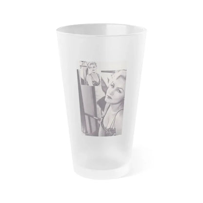 Julie Newmar #292 (Vintage Female Icon) Frosted Pint Glass 16oz 16oz Frosted - Go Mug Yourself