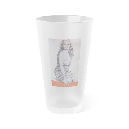 Julie Newmar #293 (Vintage Female Icon) Frosted Pint Glass 16oz-16oz-Frosted-Go Mug Yourself