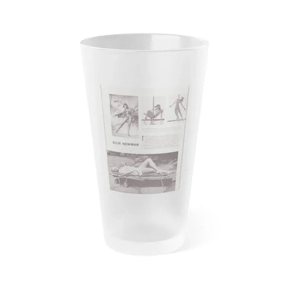 Julie Newmar #295 (Vintage Female Icon) Frosted Pint Glass 16oz 16oz Frosted - Go Mug Yourself