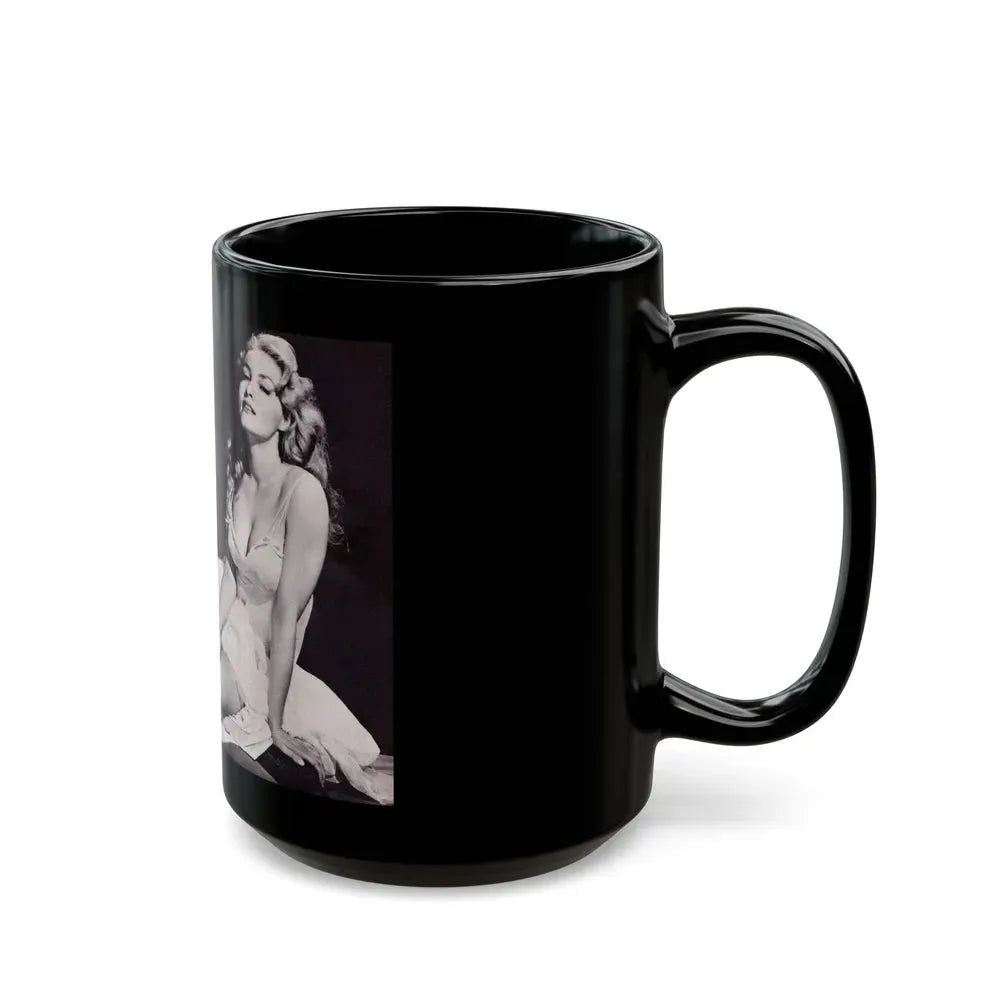 Julie Newmar #297 (Vintage Female Icon) Black Coffee Mug - Go Mug Yourself
