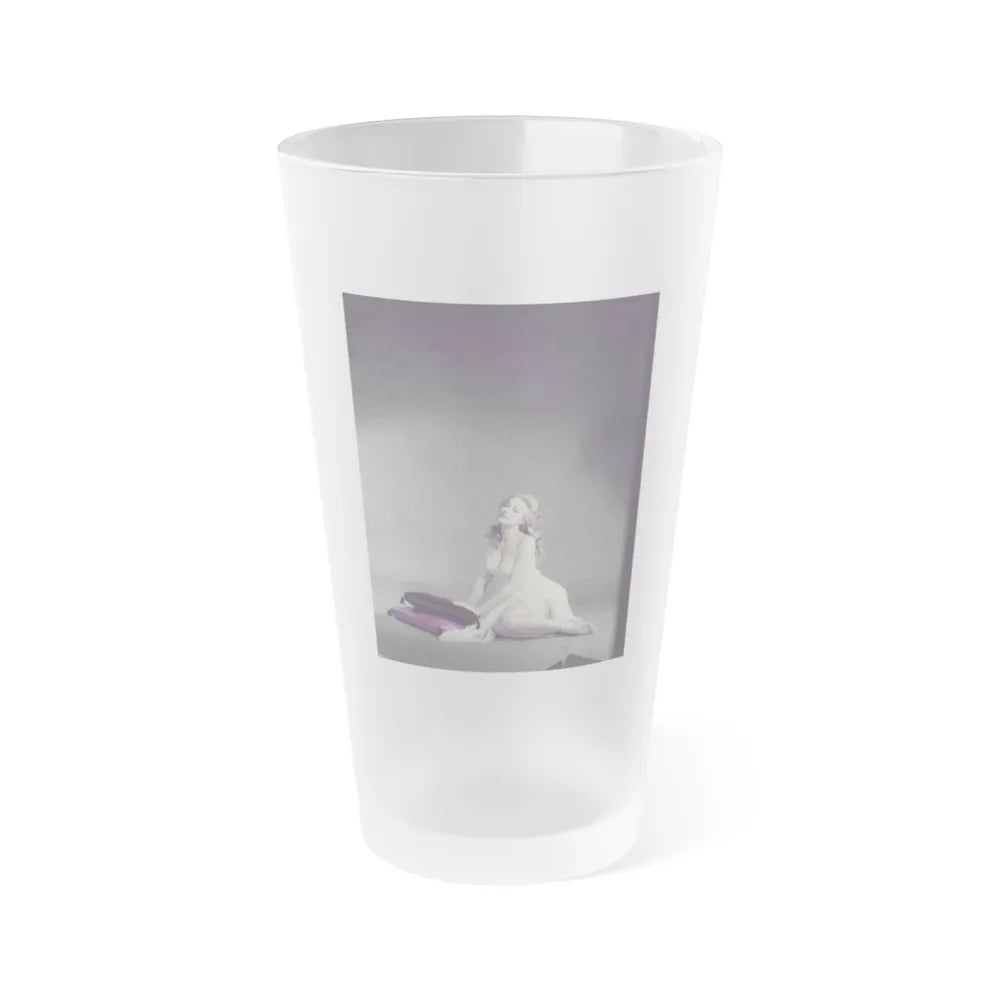 Julie Newmar #309 (Vintage Female Icon) Frosted Pint Glass 16oz-16oz-Frosted-Go Mug Yourself