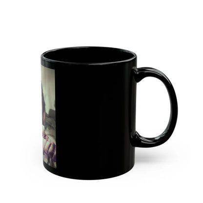 Julie Newmar #310 (Vintage Female Icon) Black Coffee Mug-Go Mug Yourself