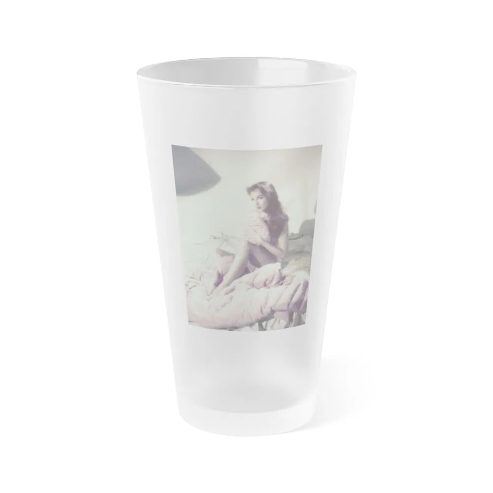 Julie Newmar #310 (Vintage Female Icon) Frosted Pint Glass 16oz-16oz-Frosted-Go Mug Yourself