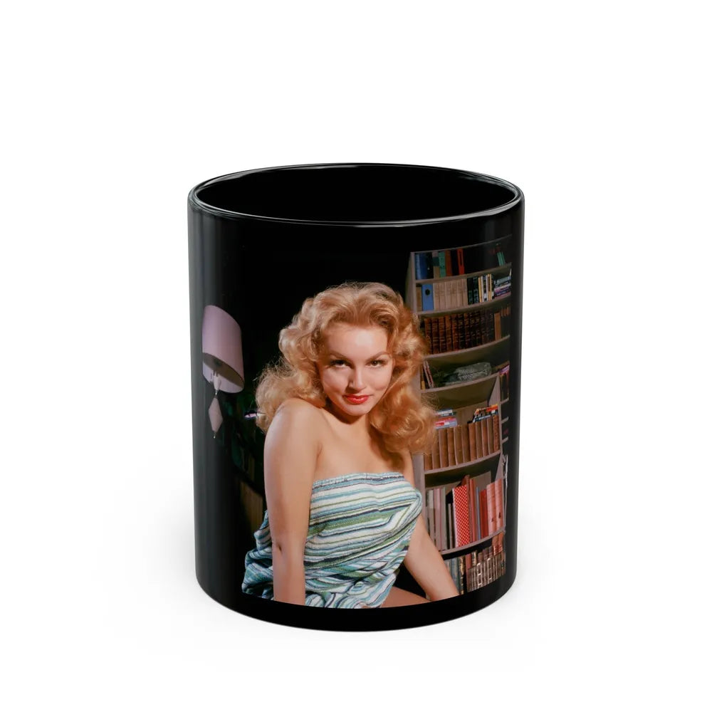 Julie Newmar #321 (Vintage Female Icon) Black Coffee Mug-11oz-Go Mug Yourself