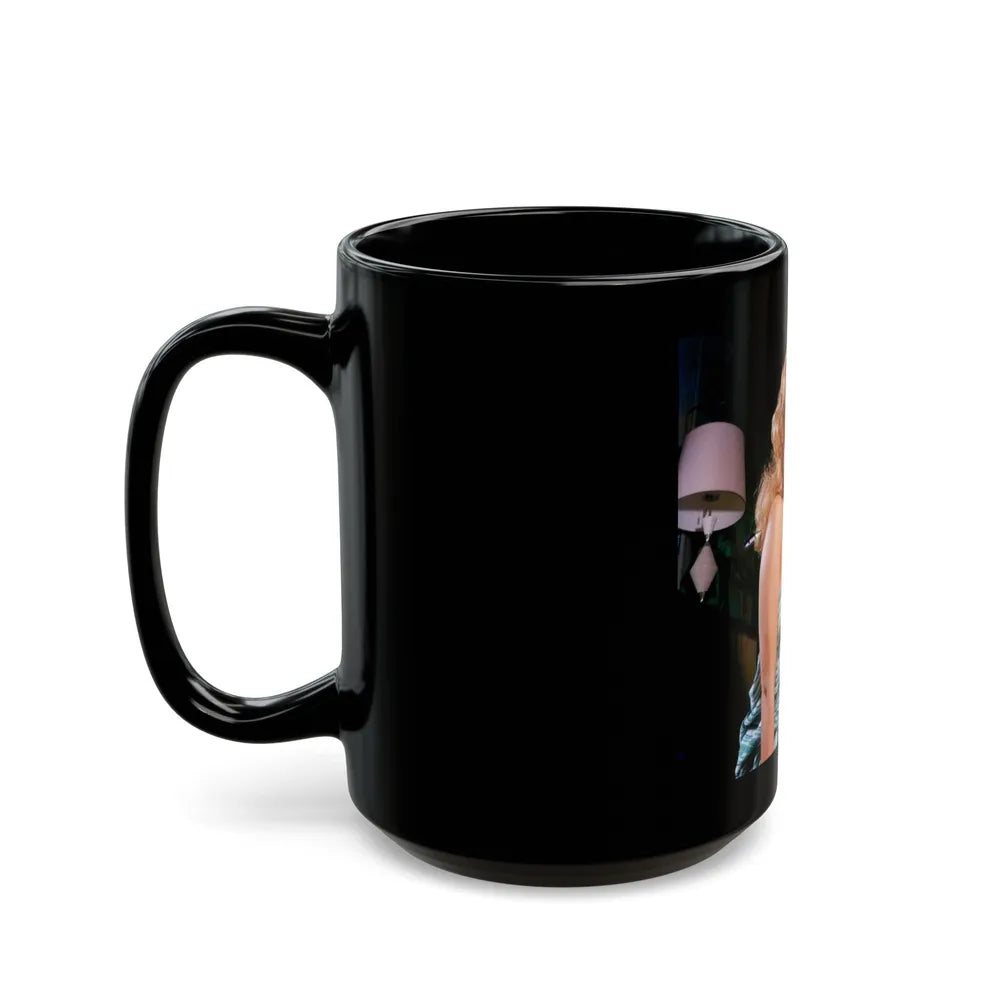 Julie Newmar #321 (Vintage Female Icon) Black Coffee Mug-Go Mug Yourself