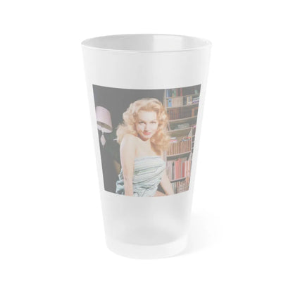 Julie Newmar #321 (Vintage Female Icon) Frosted Pint Glass 16oz-16oz-Frosted-Go Mug Yourself