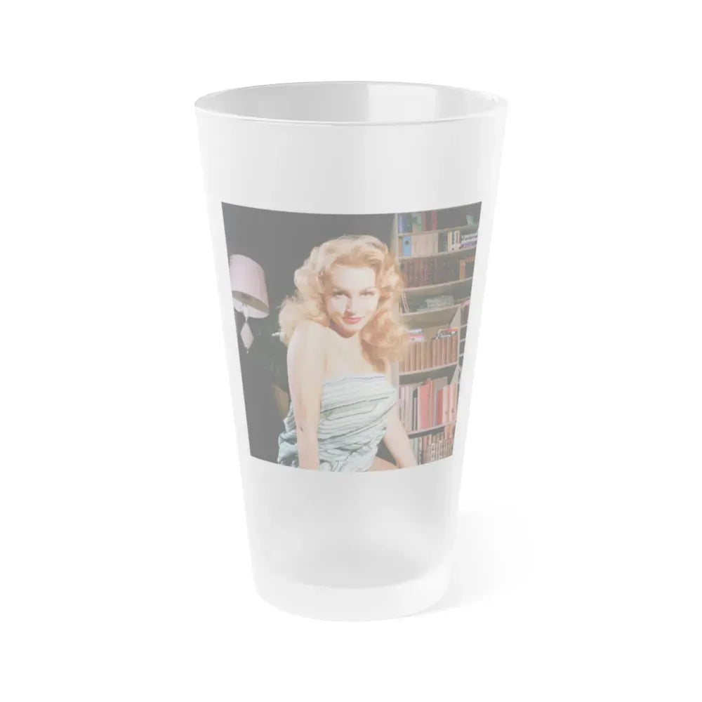Julie Newmar #321 (Vintage Female Icon) Frosted Pint Glass 16oz 16oz Frosted - Go Mug Yourself