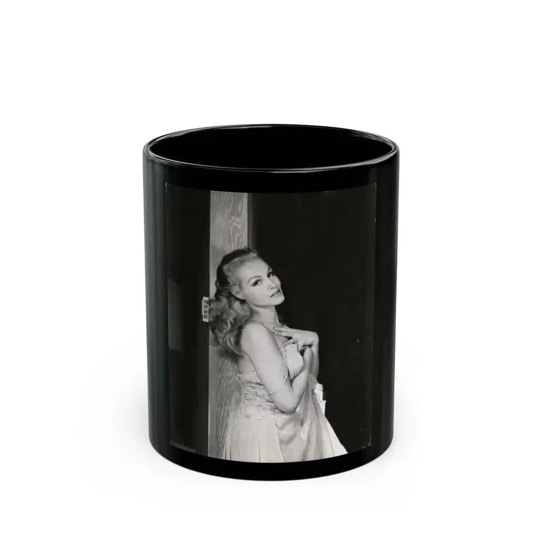 Julie Newmar #322 (Vintage Female Icon) Black Coffee Mug 11oz - Go Mug Yourself