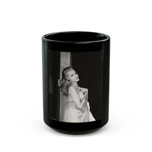 Julie Newmar #322 (Vintage Female Icon) Black Coffee Mug 15oz - Go Mug Yourself