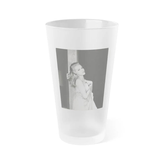 Julie Newmar #322 (Vintage Female Icon) Frosted Pint Glass 16oz-16oz-Frosted-Go Mug Yourself