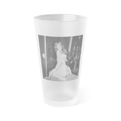 Julie Newmar #325 (Vintage Female Icon) Frosted Pint Glass 16oz-16oz-Frosted-Go Mug Yourself