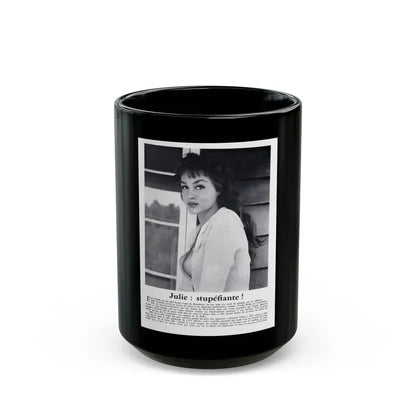 Julie Newmar #326 (Vintage Female Icon) Black Coffee Mug 15oz - Go Mug Yourself