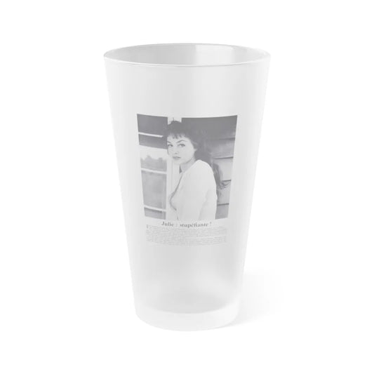 Julie Newmar #326 (Vintage Female Icon) Frosted Pint Glass 16oz-16oz-Frosted-Go Mug Yourself