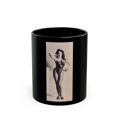 Julie Newmar #331 (Vintage Female Icon) Black Coffee Mug-11oz-Go Mug Yourself