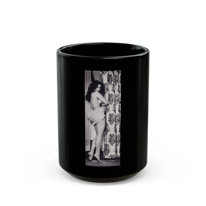 Julie Newmar #332 (Vintage Female Icon) Black Coffee Mug-15oz-Go Mug Yourself