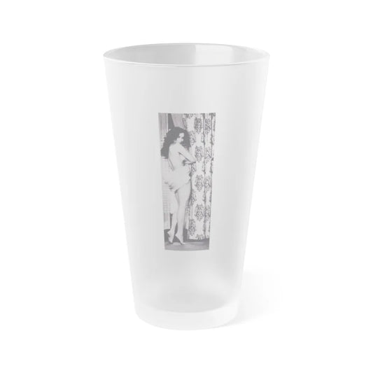 Julie Newmar #332 (Vintage Female Icon) Frosted Pint Glass 16oz-16oz-Frosted-Go Mug Yourself