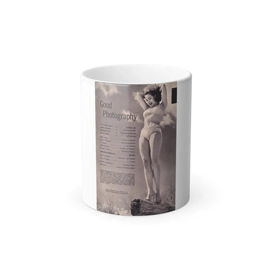 Julie Newmar #334 (Vintage Female Icon) Color Changing Coffee Mug 11oz - Go Mug Yourself