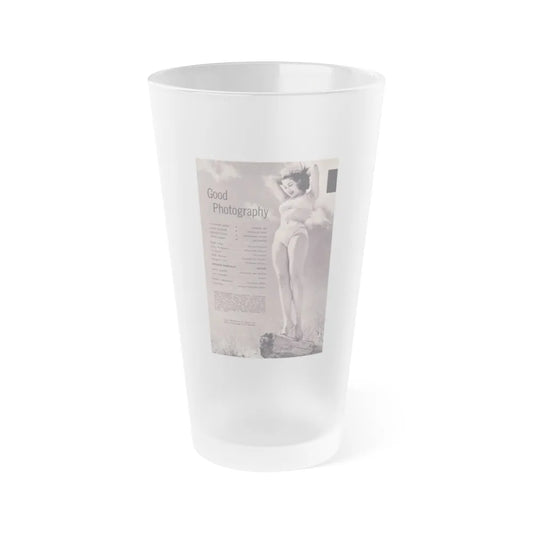 Julie Newmar #334 (Vintage Female Icon) Frosted Pint Glass 16oz-16oz-Frosted-Go Mug Yourself