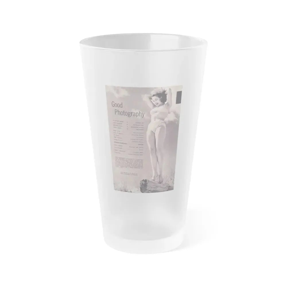 Julie Newmar #334 (Vintage Female Icon) Frosted Pint Glass 16oz 16oz Frosted - Go Mug Yourself