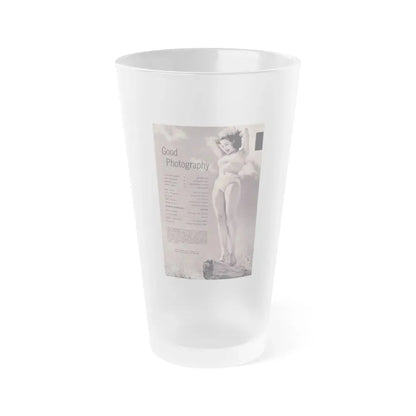 Julie Newmar #334 (Vintage Female Icon) Frosted Pint Glass 16oz 16oz Frosted - Go Mug Yourself