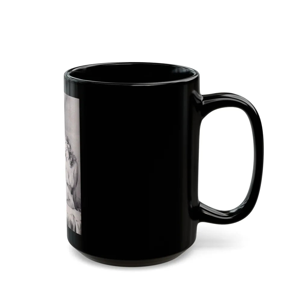 Julie Newmar #337 (Vintage Female Icon) Black Coffee Mug-Go Mug Yourself