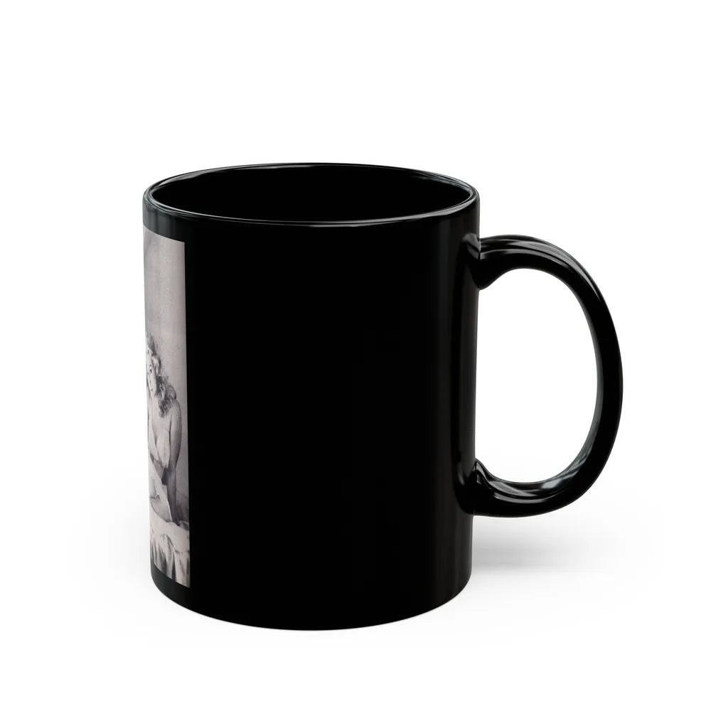 Julie Newmar #337 (Vintage Female Icon) Black Coffee Mug-Go Mug Yourself