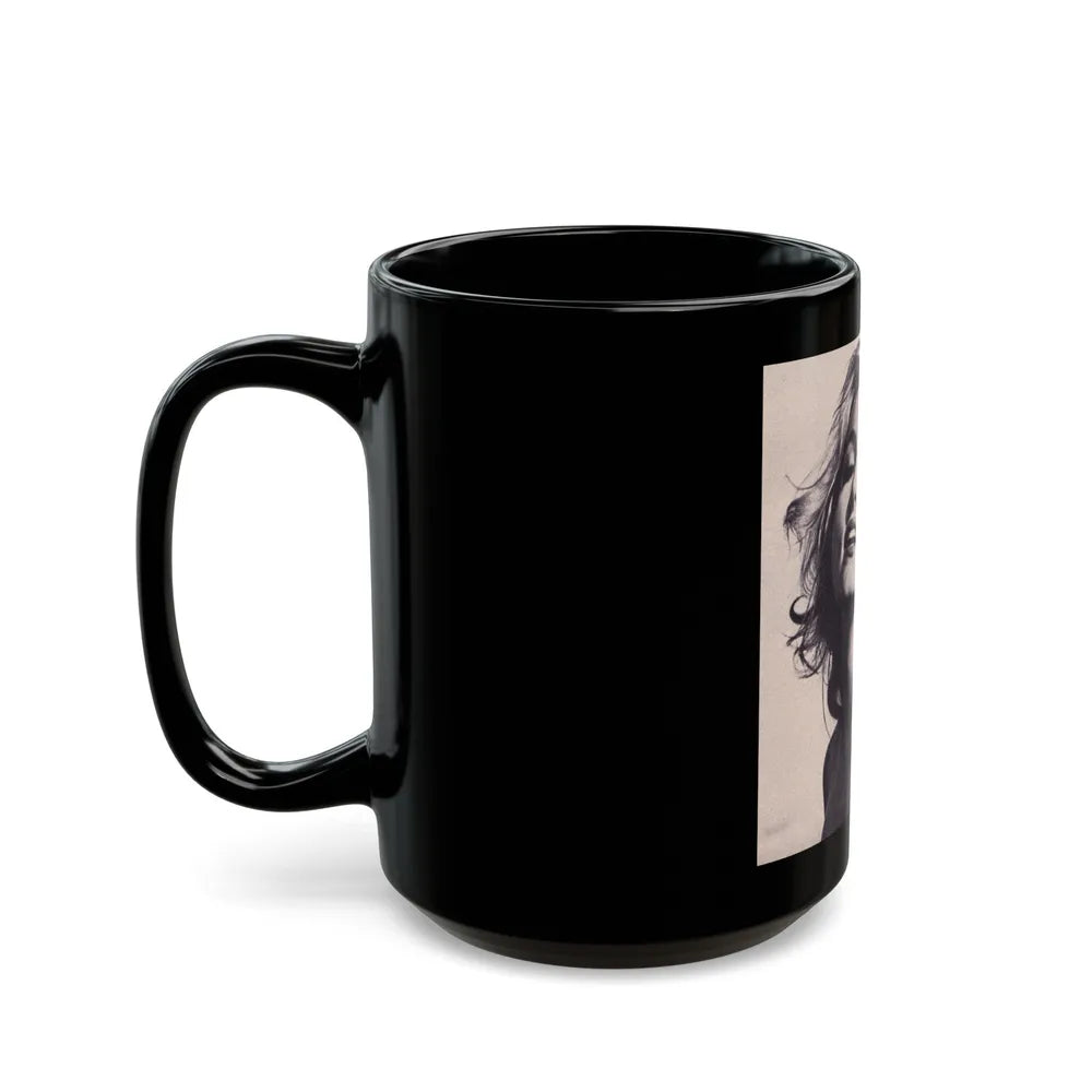 Julie Newmar #339 (Vintage Female Icon) Black Coffee Mug-Go Mug Yourself