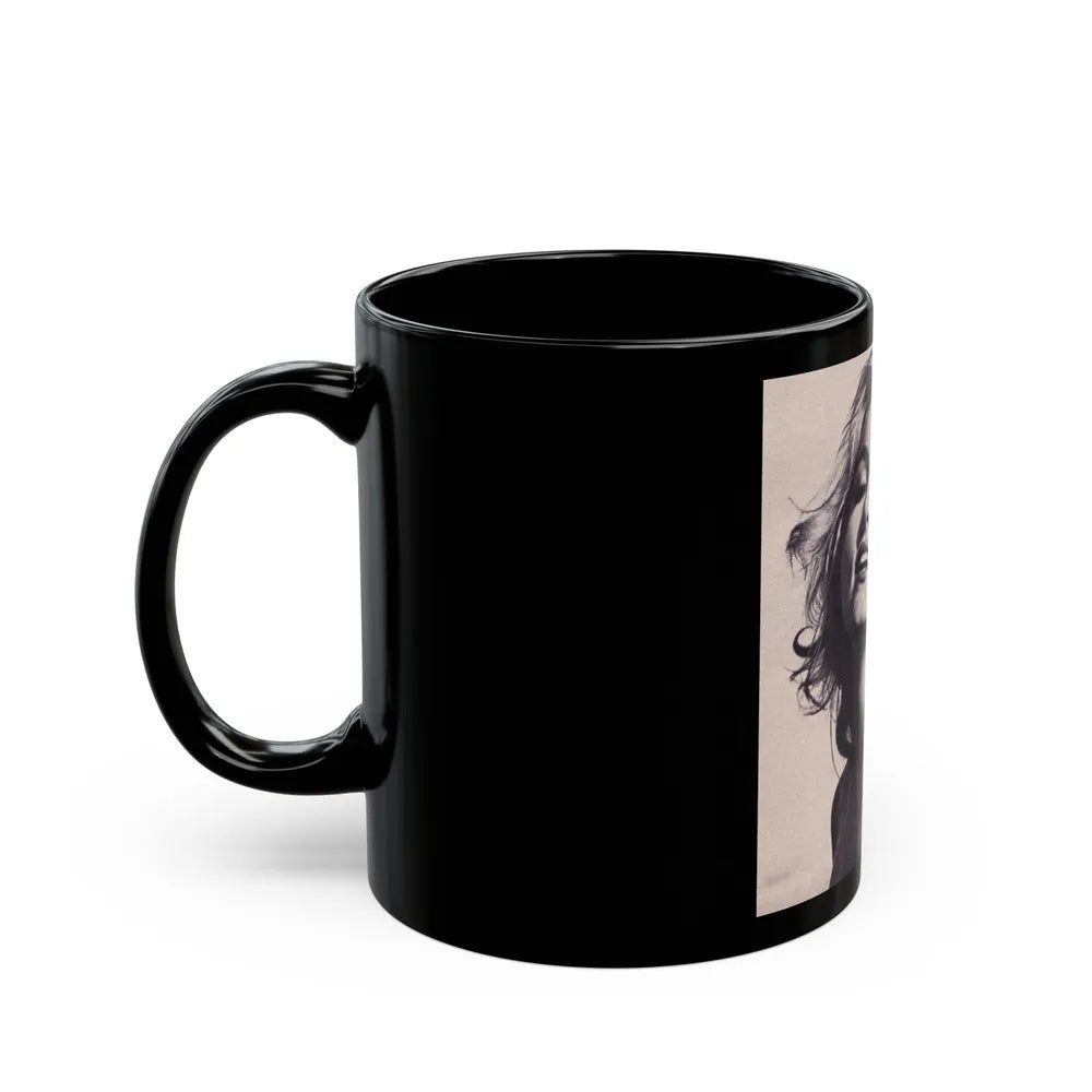 Julie Newmar #339 (Vintage Female Icon) Black Coffee Mug-Go Mug Yourself