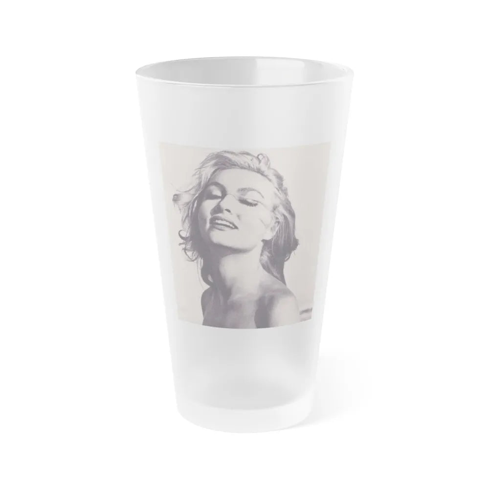 Julie Newmar #339 (Vintage Female Icon) Frosted Pint Glass 16oz-16oz-Frosted-Go Mug Yourself