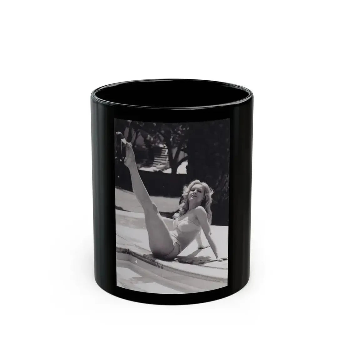 Julie Newmar #342 (Vintage Female Icon) Black Coffee Mug 11oz - Go Mug Yourself